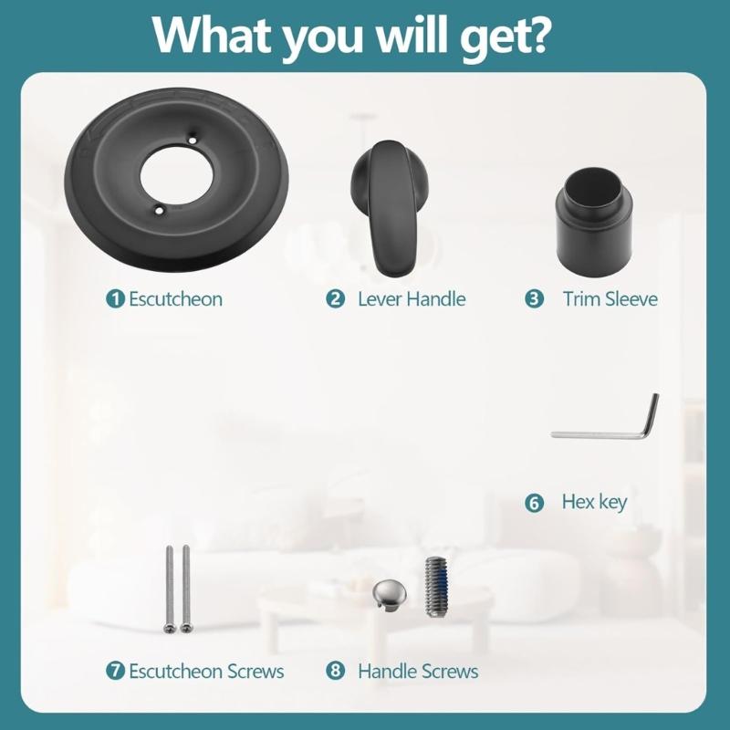 Upgrades Heavy Duty Shower Trim with Levers Handle & Temperature Indicates for Easy Adjustment & Universal Compatibility