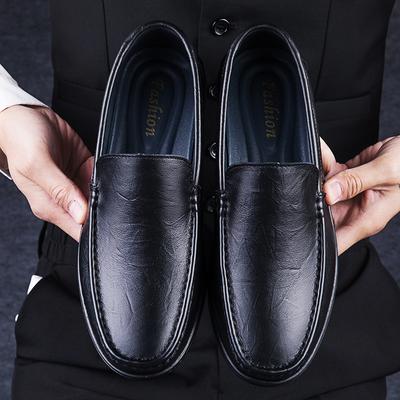Fashion Genuine Leather Men's Loafers Handmade Slip On Flats Leisure Walk Male Casual Shoes Business Moccasins Versatile Driving Shoes