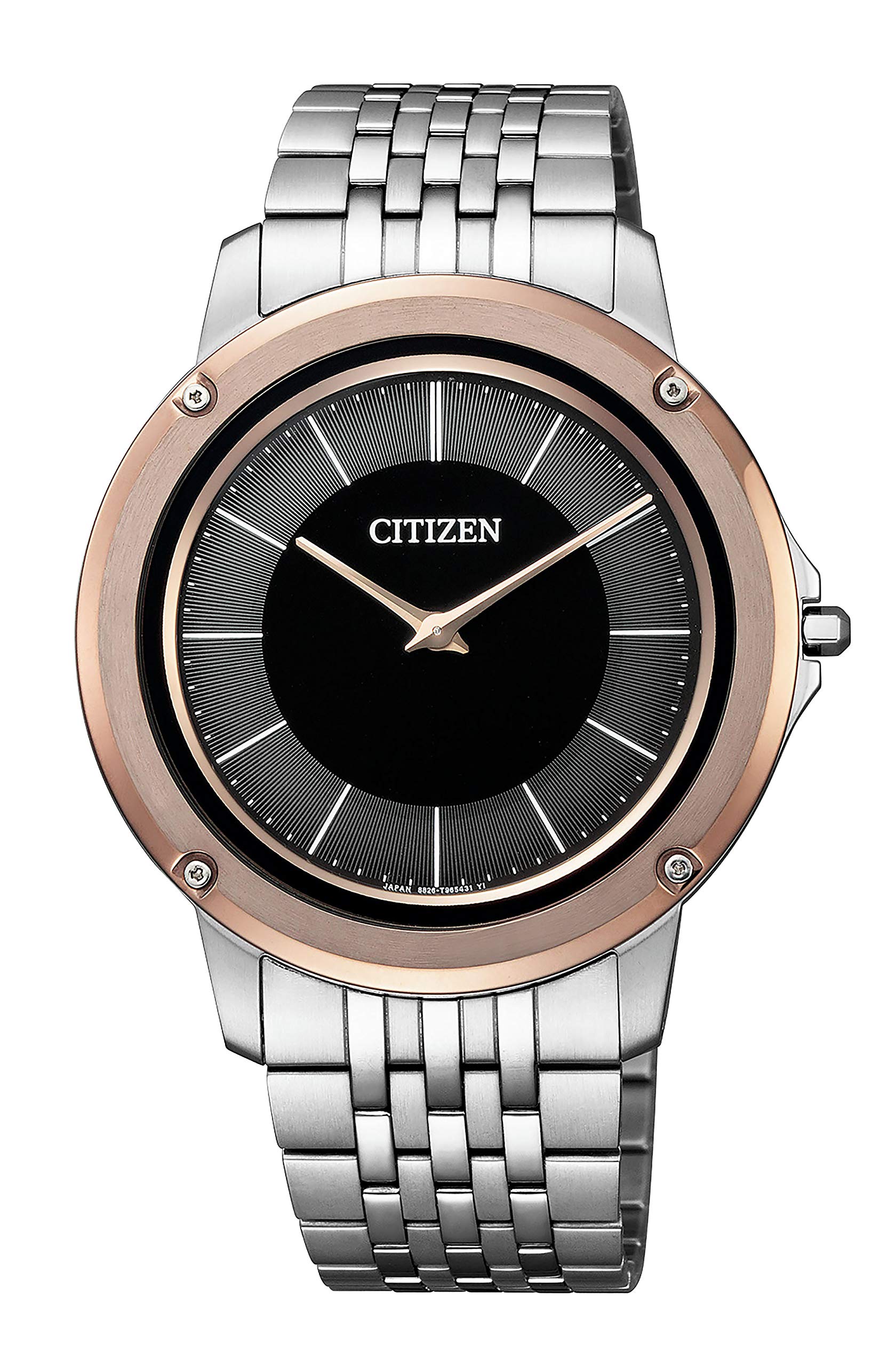 

[Citizen] Чоловічий годинник Eco-Drive One з металевим ремінцем, модель AR5055-58E, сріблястий