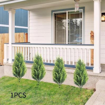 Artificial Garden Plant Lawn Decor Reusable Premium Decorative with Ground Stake Fake for