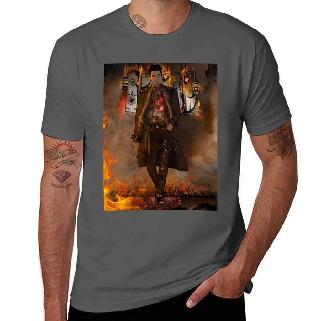 Magnus Bane. T-shirt T Shirts For Man Cotton Anime Tshirt T Shirts For Man Pack Cotton T-shirt