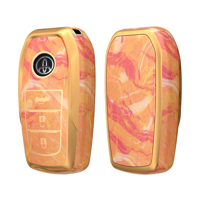 Toyota Autoschlüsselhülle für RAV4, Camry, Corolla, Levin, Highlander, Prado, Crown - Vollständig umschließend