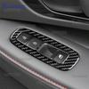 Carbon Fiber Window Control Panel Sticker for Hyundai Sonata 2024-2025 LHD RHD Interior Trim