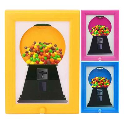 Wall Mount Candy Holder Food Storage Candy Dispenser Picture Frame For Classroom Offices Shop Dormitory Apartment Holiday