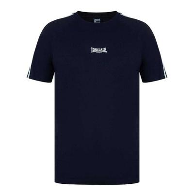 Herren Gestreiftes Logo Regular Raglan T-Shirt