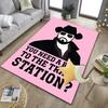 Western Adventure Romance Office Rug Chair Mat, Game Carpet, Suitable for Front Door, Bedroom, Living Room, Desk, Holiday Gift