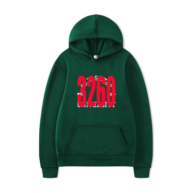 Autumn And Winter Men'S Hooded Sweater Fleece Casual Creativity 3260