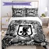 Japan Football Printed Bedding 3 Piece Set Cozy Breathable Bed Cover Set As Housewarming Holiday Gift