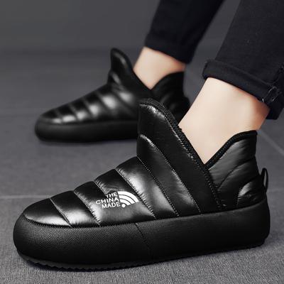 Moda Invierno Hombre Botines Impermeables Hasta el Tobillo Nieve Exterior Cálido Algodón Mantener Caliente Zapatos a Prueba de Arena Felpa Casual Plus Zapatillas Deportivas Botas de Trabajo para Hombre