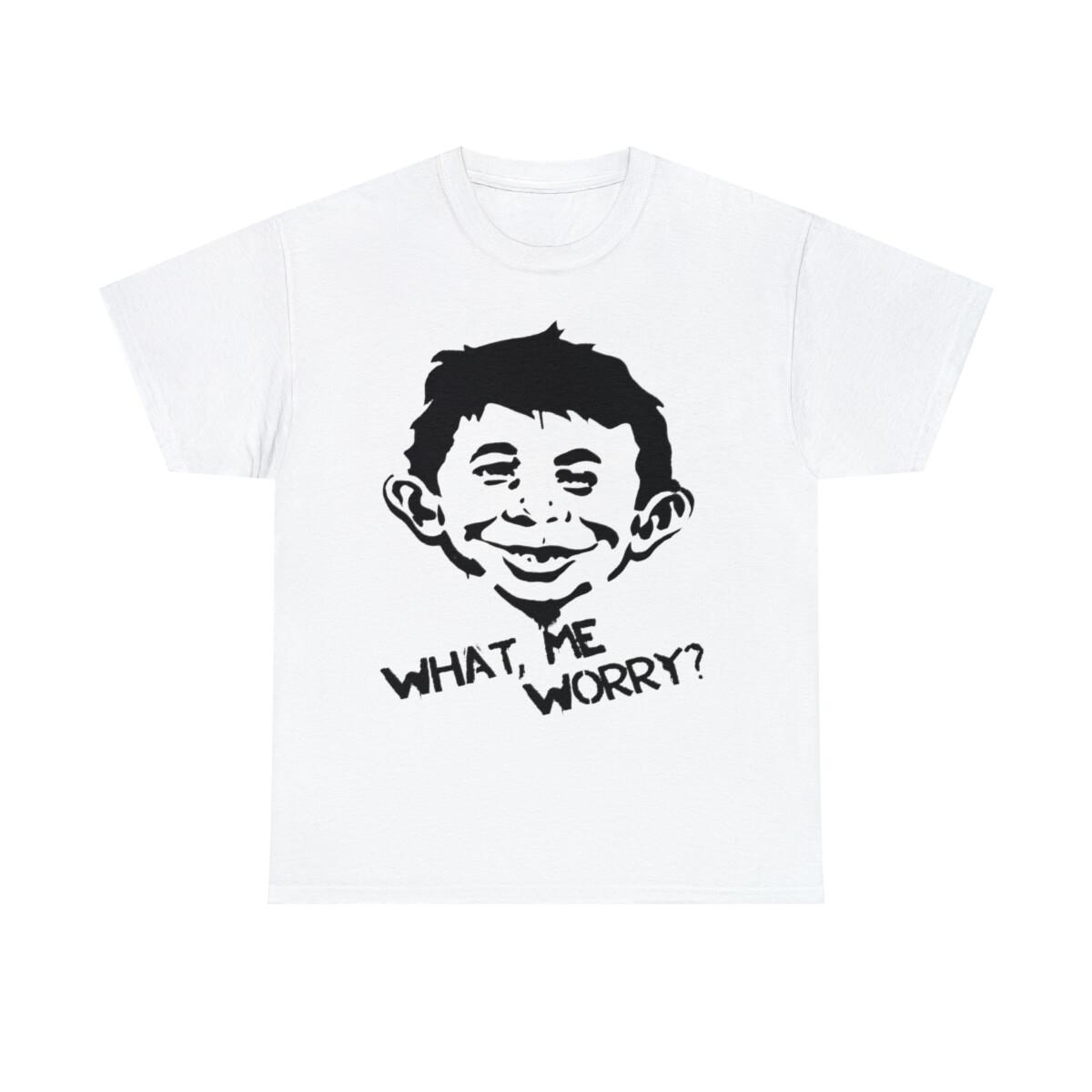 MAD Alfred E. Neuman Shirt , Alfred e neuman what me worry t-shirt all sizes S
