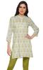 Moomaya Printed Side Slit Short Kurta Tunic For Women Summer Wear Ladies