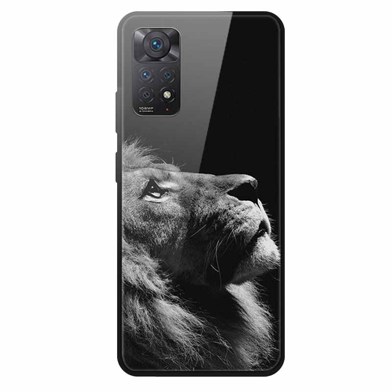 Tempered Glass Case For Xiaomi Redmi Note 12 Pro 4G Case Hard Glass Back Cover For Redmi Note 12 Pro 4G Phone Case Soft Bumper