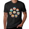 Wes Anderson Films Icon Illustrations T-Shirt Anime Aesthetic Clothes Vintage Men's T-shirts