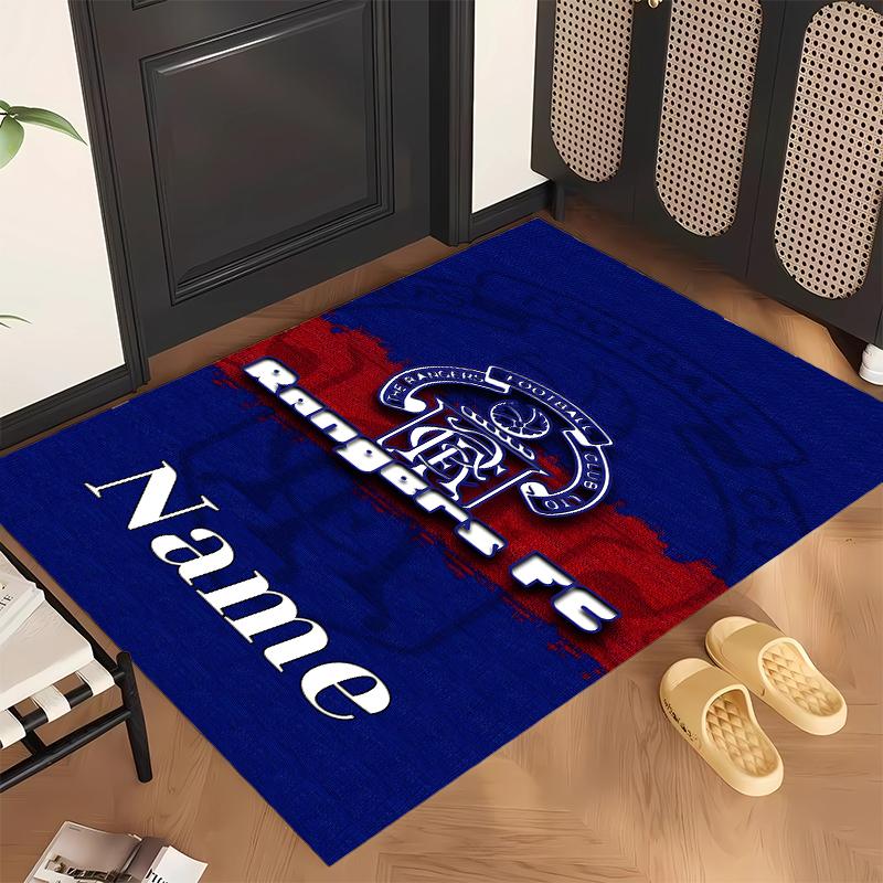 Rangers FC (5) Personalisierter Name Büro Teppich Stilvolle Dekoration für Wohnzimmer Schlafzimmer Küche