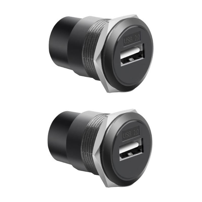 

USB3.0 22mm Panel Connector Metal Circular USB2.0/USB3.0 Thread Data Transmission Module For Industrial чорний