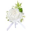 Simulated Rose Wrist Corsage Artificial Rose Wedding Boutonniere for Groom Bridesmaid Wedding Bridal Showers Proms