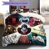 Death Note Pattern Bedding Quilt Set Quilt Cover Pillowcase Home Decoration Birthday Gift (1 * duvet cover + 2 * pillowcase, without core)