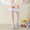 Breathable Lace Sweet Socks for Kids Feature Lovely Bowknot Edges, Lovely Girls In Tube Socks for Summer Outfits