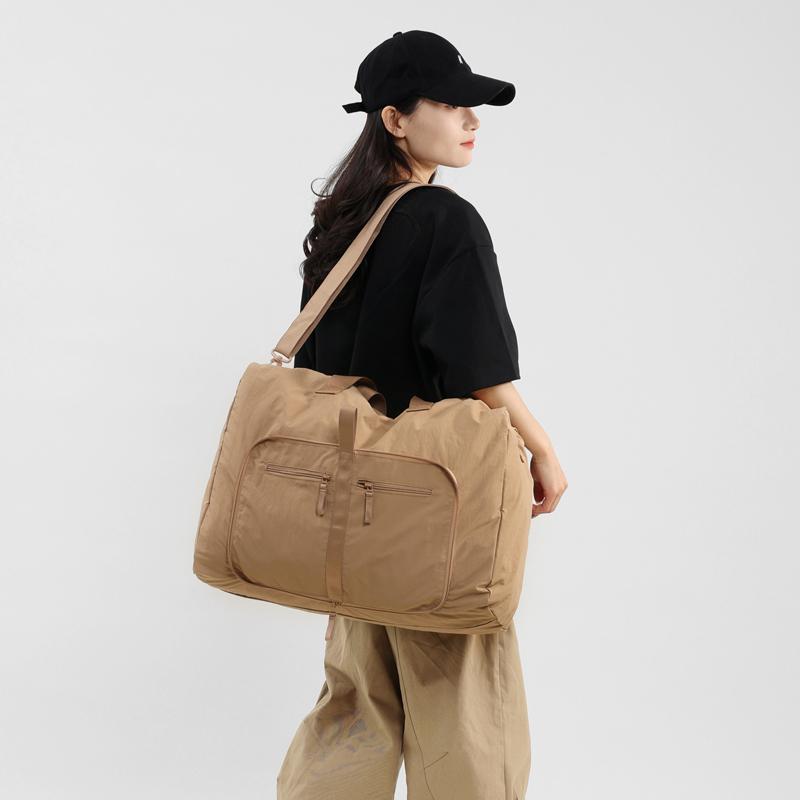 Foldable Gym Yoga Bag Large Storage Outdoor Short Distance Travel Camping Shoulder Crossbody Bags Outing Boarding Trip Handbag