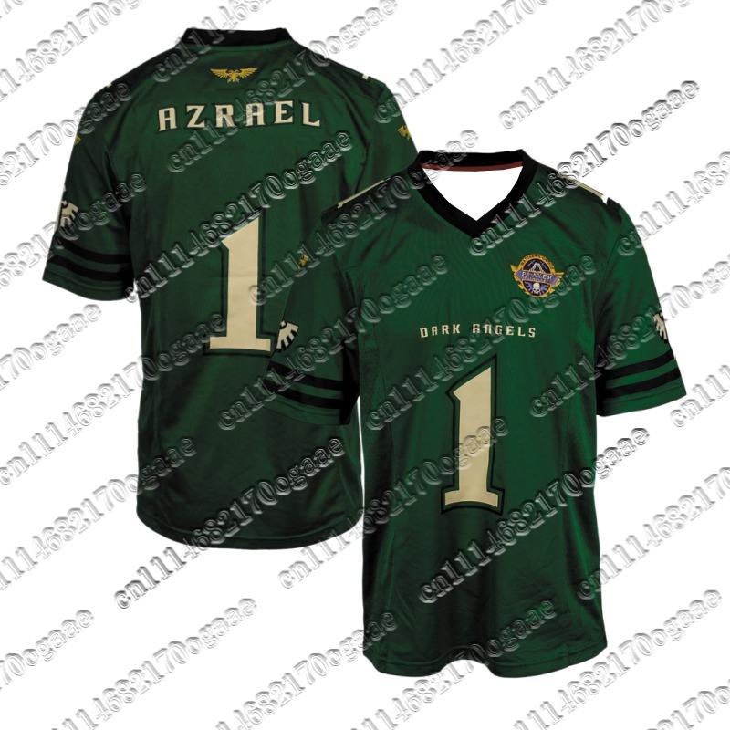 Unisex Space Wolves Sports Jersey Shirt Y2K Oversized Game Fan Football Jersey No.6 Print for Daily Street Style