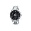 STANDARD Series 50 Meters Waterproof Quartz Movement Stainless Steel Strap Japanese and Korean Watch Men's Watch Black Dial MTP-EX300D-1A