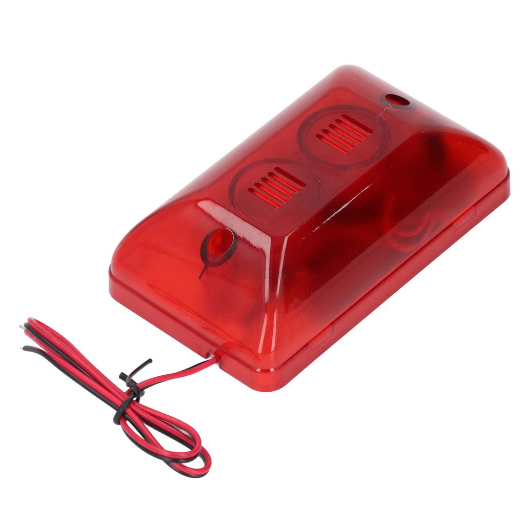 Sound Light Alarm Strobe Siren 115dB LED Flashing Light Security Alarm Warning Strobe Siren for Home Indoor Outdoor