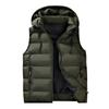 Winter hooded vest men's fattened vest down cotton piled thickened warm new trendy vest