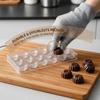 Profesionální plastová čokoládová forma Průhledná Ručně vyráběné kuličkové čokoládové nástroje DIY forma na dort Dezert Pudink