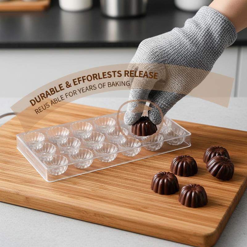 Profesionální plastová čokoládová forma Průhledná Ručně vyráběné kuličkové čokoládové nástroje DIY forma na dort Dezert Pudink