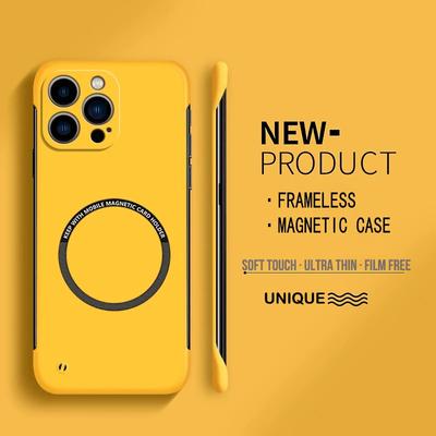 IPhone 16 15 14 13 12 11 Pro Max Plus 5G for Magsafe Magnetic Wireless Charge Cover Ultra Thin Frameless Matte PC Phone Case