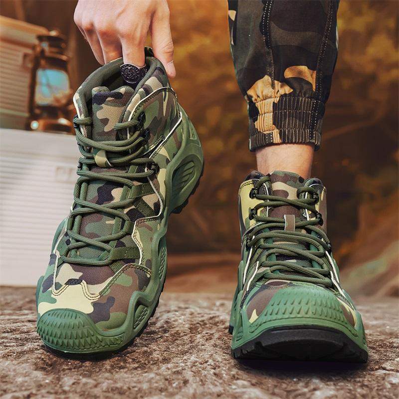 

Новые теплые высокие осенние и зимние мужские ботинки, водонепроницаемые мотоциклетные ботинки, противоскользящие походные ботинки, зеленые армейские ботинки 39 зелёный