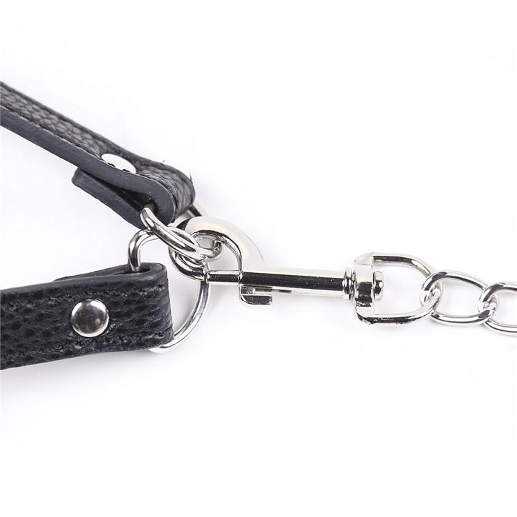 Sexuální hračky BDSM Produkty pro dospělé Vodítko kroužek na péro Bandáž kožený penis Cageslave Training