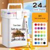 True Color Soft Tip Markers and Stackable Acrylic Brushes for Kindergarten Painting