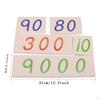 Montessori Number Cards Math Games Learning Toy Educational Materials 1-9000 for Preschool