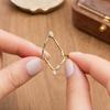 9Pcs/Set Women Ring Set, Multiple Styles Adjustable Stacking Rings, Stackable Finger Band with Green Rhinestones Inlay for Jewelry Gift