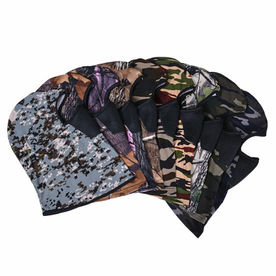 Unisex Camouflage Print Dust Proof Full Face Cover Neck Gaiter Cycling Balaclava
