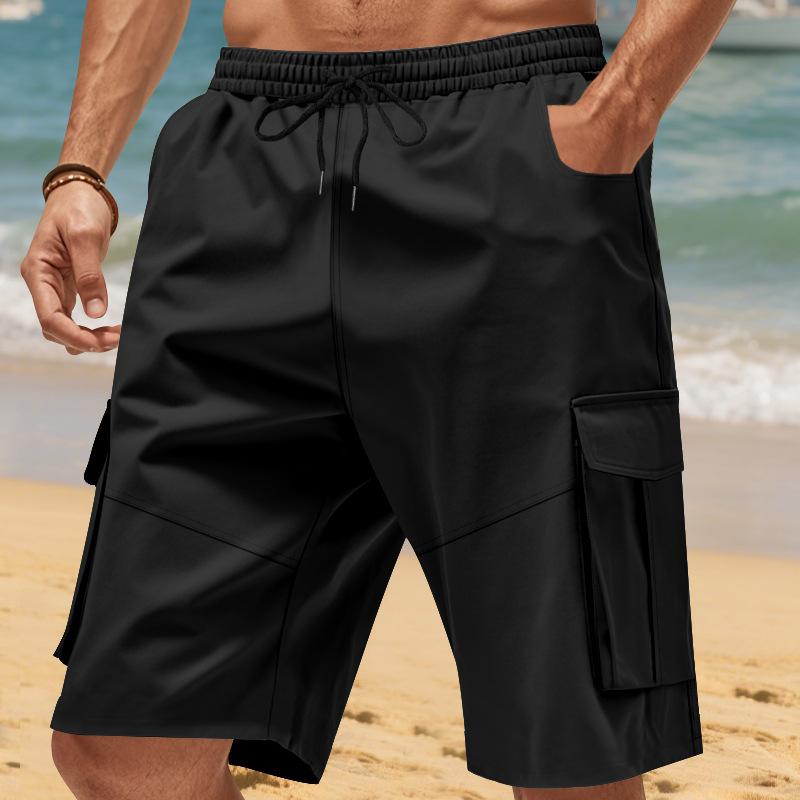 Summer Loose Multi-pocket Tooling Shorts Men's Squat Sports and Leisure Five-point Pants Men's