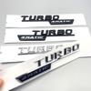 2Pcs 3D ABS Letters TURBO 4MATIC Plus Logo Car Fender Side Sticker Emblem Badge For C117 W117 GLE53 GLA45 A45 A35 CLA35 CLA45