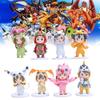 Collectible Digital Monsters Action Figures Featuring Taichi Agumon And Yamato Gabumon