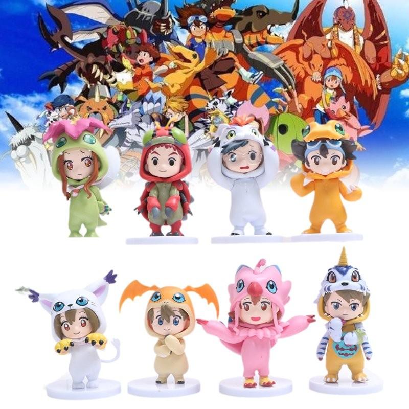 Collectible Digital Monsters Action Figures Featuring Taichi Agumon And Yamato Gabumon