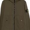 Stone Island FW25 Badge Logo Hooded Zip Long Sleeve Sweatshirt Men sweatshirt K2S156100078S0185-V0054