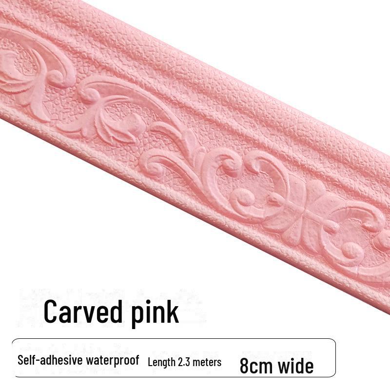 Selbstklebender 3D-Dekoraufkleber für Wände, Sockelleisten und Ecken, wasserdichter und kollisionssicherer Streifen.