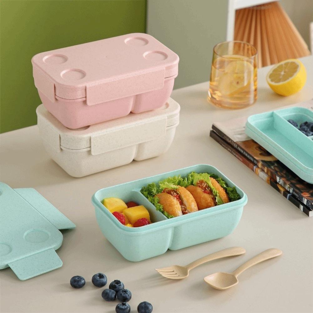 Wheat Straw Meal Container 960/1250 Ml Food Container Portable Lunch Container  Travel