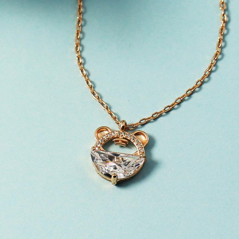 Charming Little Tiger Pendant Necklace - Trendy Clavicle Chain for Women's Birthday and Christmas Gifts