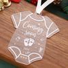 1pc 2026 Celebration Decor -"Coming Soon" Pregnancy Announcement Ornament with Heart,Hanging Decoration for Christmas Tree