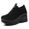 Women's Low-Top Slip-On Casual Platform Striped Sneakers