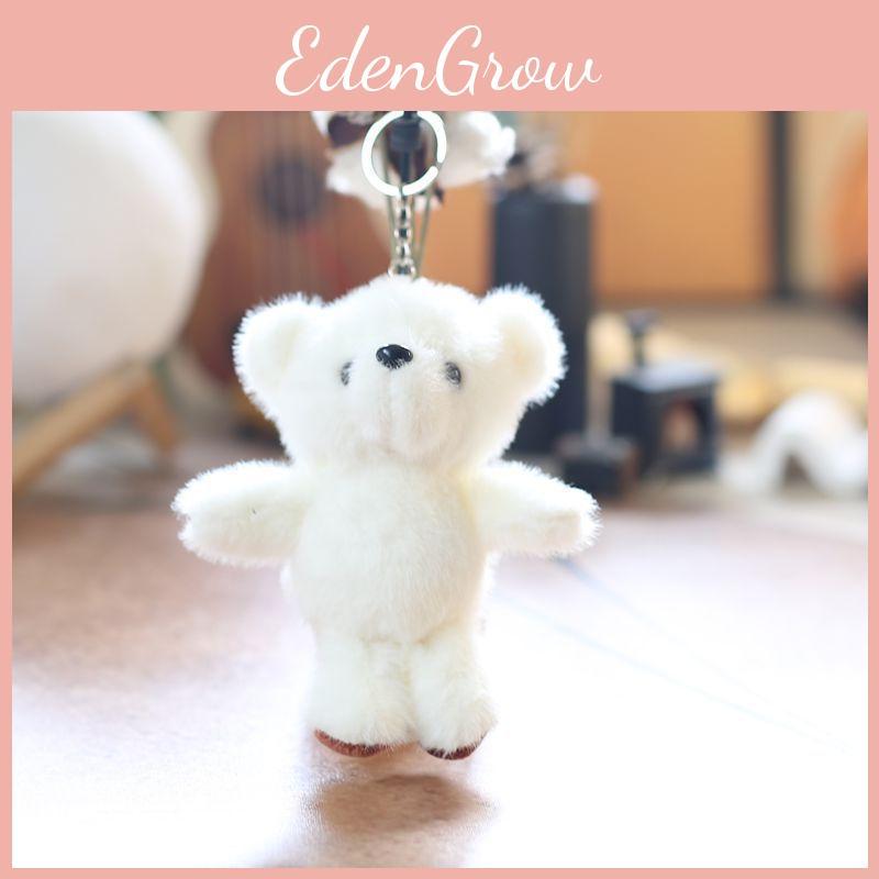 Bear Plush Teddy Keychain Pp Cotton Filled Bag Decor  Kids Gift Stuffed Animal
