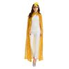Adult Long Paillette Cape for Women Halloween Party Sequin Cloak Costume Full Length Witch Cosplay Robe for Role-Playing Stage Performances