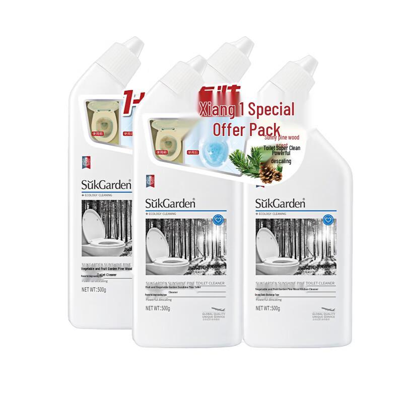 Shuguoyuan Sunshine Pine Toilet Cleaner 4-Bottle Pack