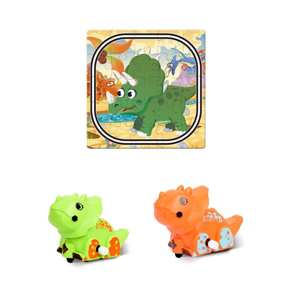 Plastic Dinosaur Track Car Toys Board Gams DIY Rail Assembled Puzzle  Preschool Boy and Girl